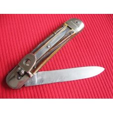 Vintage German Bonsa Stag Leverlock Switchblade Knife