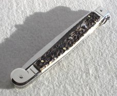  NEW AGA CAMPOLIN 12" ITALIAN SICILIANO GENUINE STAG 4 MILLIMETER BLADE, NICKEL SILVER BOLSTERS