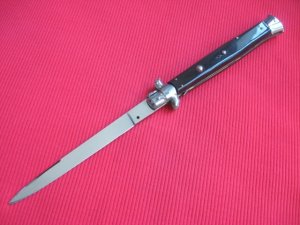 Vintage 13" Horn MOLLETTA Stiletto Switchblade Knife.