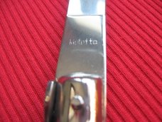 Vintage 13" Horn MOLLETTA Stiletto Switchblade Knife.