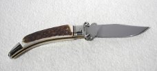 NEW A.G.A. CAMPOLIN GENUINE STAG LEVER LOCK SHELL PULLER NICKEL SILVER BOLSTERS ONLY 300 MADE