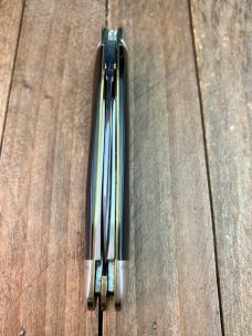 Schatt and Morgan Equal End Split Backspring Whittler Buffalo Horn 2002