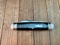 Schatt and Morgan Equal End Split Backspring Whittler Buffalo Horn 2002
