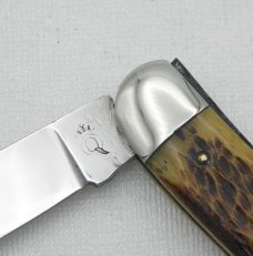 Queen Cutlery Co. Toothpick #20 Stainless, Rogers Bone, about 1949:  Big Q tang stamp