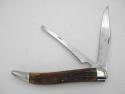 Queen Cutlery #19 Fisherman’s Knife:  5” closed, 1950, Rogers bone handles with no chips or cracks, 