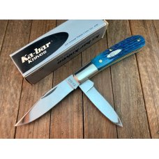 Ka-Bar Bent Barlow Blue Rope Jigged Bone 1990