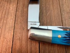 Ka-Bar Bent Barlow Blue Rope Jigged Bone 1990