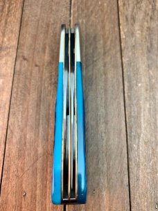Ka-Bar Bent Barlow Blue Rope Jigged Bone 1990