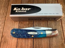 Ka-Bar Bent Barlow Blue Rope Jigged Bone 1990