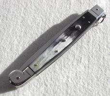 NEW AGA CAMPOLIN 12" SICILIANO ITALIAN RING PULL BRAZILIAN HORN 4 MILL BLADE NICKEL SILVER BOLSTERS