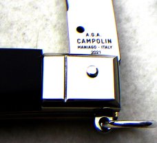 NEW AGA CAMPOLIN 12" SICILIANO ITALIAN RING PULL BRAZILIAN HORN 4 MILL BLADE NICKEL SILVER BOLSTERS