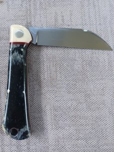 K'roo Raven Custom..3.75"..Black Kudu bone..Tusk Ivory Bolsters rwl34. Filework.Xtra spacers..liners