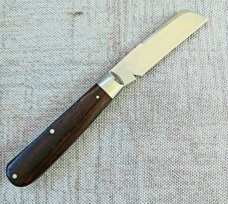 T A Davison Custom Swayback Lambsfoot..3 7/8"..Desert Ironwood...Ctshp steel..jeweled liners..SWEDGE