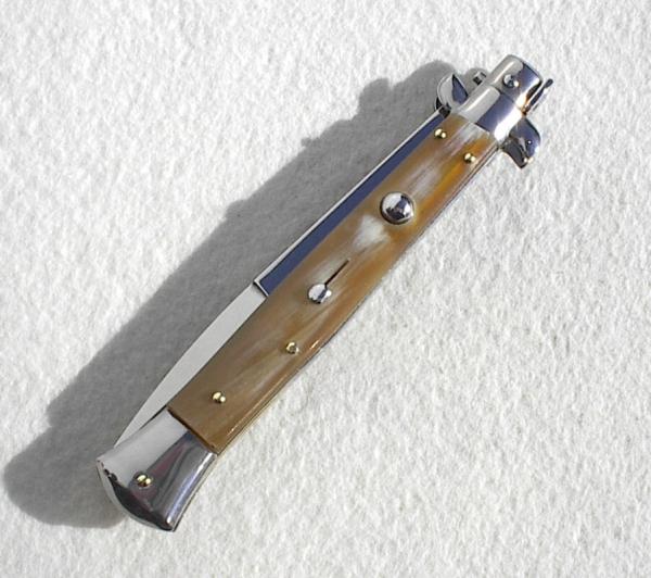 NEW OLD STOCK FRANK BELTRAME 11" BLOND HORN ITALIAN STILETTO NEW OLD STOCK FRANK BELTRAME 11" BLOND HORN ITALIAN STILETTO