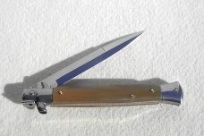 NEW OLD STOCK FRANK BELTRAME 11" BLOND HORN ITALIAN STILETTO