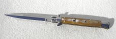 NEW OLD STOCK FRANK BELTRAME 11" BLOND HORN ITALIAN STILETTO