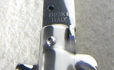 NEW OLD STOCK FRANK BELTRAME 11" BLOND HORN ITALIAN STILETTO