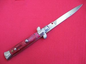 Older MILANO Italian Style 9" Stiletto Switchblade Knife.