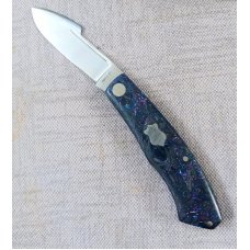 Sacred Bear/Tory Utt Custom Chronos Knife,CPM-154,Shadow Fat Carbon Fiber.4"..Damasteel Shield..swag