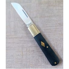 Sacred Bear/Tory Utt Barlow Knife,CPM-154,Black Micarta.Nickel Silver..4"..Mokume Shield..swag