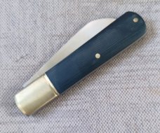 Sacred Bear/Tory Utt Barlow Knife,CPM-154,Black Micarta.Nickel Silver..4"..Mokume Shield..swag