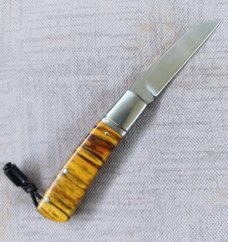 Vincenzo Balistreri Artic Birch Native..Ebony shield and bead..Filework..Jimping...One of..Coa/Slip