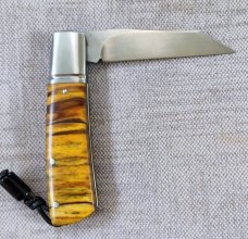 Vincenzo Balistreri Artic Birch Native..Ebony shield and bead..Filework..Jimping...One of..Coa/Slip