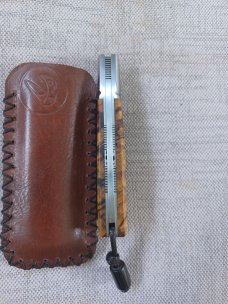 Vincenzo Balistreri Artic Birch Native..Ebony shield and bead..Filework..Jimping...One of..Coa/Slip