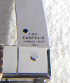  NEW AGA CAMPOLIN 12" ITALIAN SICILIANO GENUINE STAG 4 MILLIMETER BLADE, NICKEL SILVER BOLSTERS
