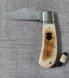 Vincenzo Balistreri Mammoth Ivory Lanny.. Turtle shell shield..ivory bead...Jimping...Coa/Slip