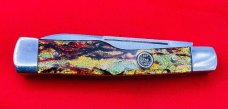 Vintage CASE XX Lightning S USA 1-Dot 1989 CT215 SS Gunstock Jack Pocket Knife Christmas Tree Cell