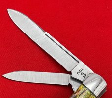 Vintage CASE XX Lightning S USA 1-Dot 1989 CT215 SS Gunstock Jack Pocket Knife Christmas Tree Cell