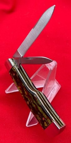 Vintage CASE XX Lightning S USA 1-Dot 1989 CT215 SS Gunstock Jack Pocket Knife Christmas Tree Cell