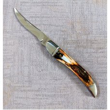 David R Davis Mammoth ivory Texas Toothpick41625quot 01 steelflutedvine fileworkMOP shield