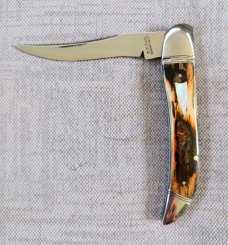 David R. Davis Mammoth ivory Texas Toothpick,4.1625" .01 steel..fluted...vine filework..MOP shield 