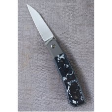 Suprlativ CANIBL FlipperWhite Storm Fat Carbon and M390Bolster LockThumb flipOeserPenaGarci
