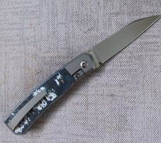 Suprlativ CANIBL Flipper..White Storm Fat Carbon and M390..Bolster Lock,Thumb flip..Oeser/Pena/Garci