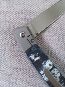 Suprlativ CANIBL Flipper..White Storm Fat Carbon and M390..Bolster Lock,Thumb flip..Oeser/Pena/Garci