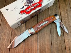 Winchester Whittler Burnt Orange Winchester Jigged Bone Cartridge Shield 1997