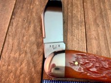 Winchester Whittler Burnt Orange Winchester Jigged Bone Cartridge Shield 1997