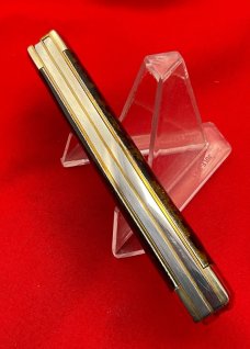 FIGHT'N ROOSTER 2-Blade “TEXAS JACK “ Pocket Knife Christmas Tree Scales 1st Generaton