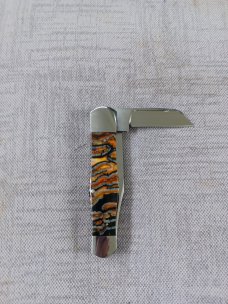 David R. Davis Mammoth Tooth CokeBottle Jack, AebL,closed 4", Fully dressed, bolsters and caps.coa/p