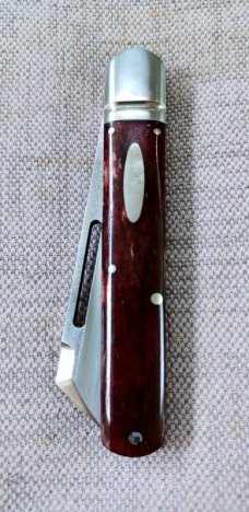 K'roo Sleeveboard Sheepsfoot Jack..N690..Kudu Bone...no filework..spacers and liners..coa and slip 