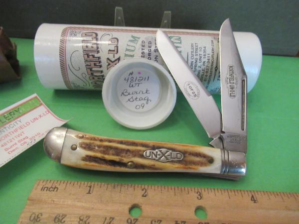 Great Eastern 2011 Burnt Stag Western Trapper Pattern # 481211  Serial # 09 of 25 Made