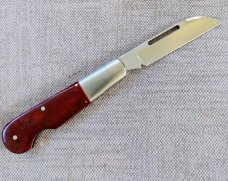 K'roo Red Kudu Bone EO Wharnie Barlow..3.75..slip.coa.N690.shield..liners.spacers..elongated bolster
