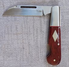 K'roo Red Kudu Bone EO Wharnie Barlow..3.75..slip.coa.N690.shield..liners.spacers..elongated bolster