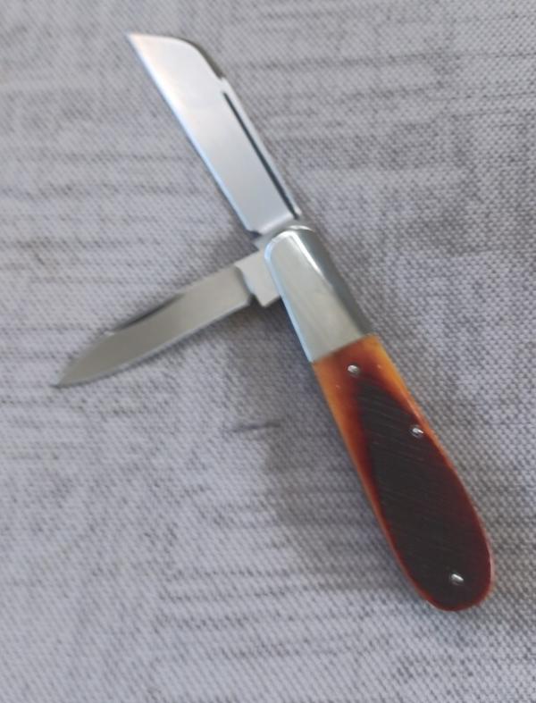 Bill Ruple Standard Sawcut Bone Barlow..Sheepsfoot and pen..3.5 closed..Cpm154..Hall of Fame Inducte
