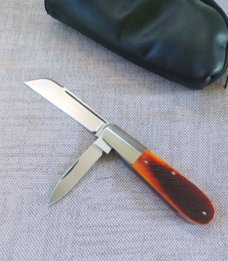 Bill Ruple Standard Sawcut Bone Barlow..Sheepsfoot and pen..3.5 closed..Cpm154..Hall of Fame Inducte
