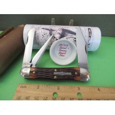 Great Eastern 2019 Burnt Sienna Jigged Bone Stockyard Whittler Pattern # 291319