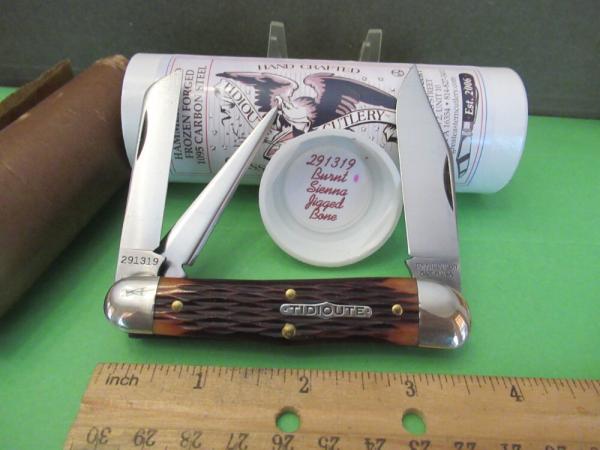 Great Eastern 2019 Burnt Sienna Jigged Bone Stockyard Whittler Pattern # 291319